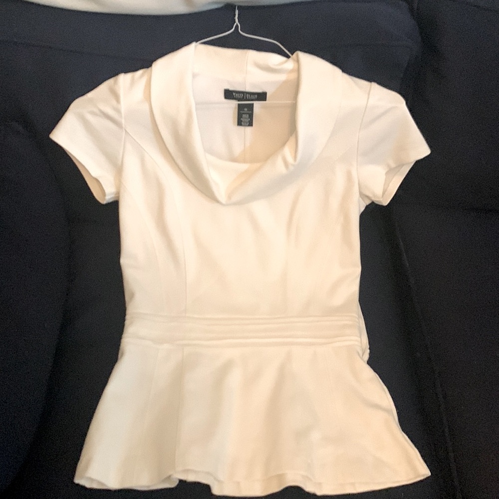 Petite Winter white thick fabric top.